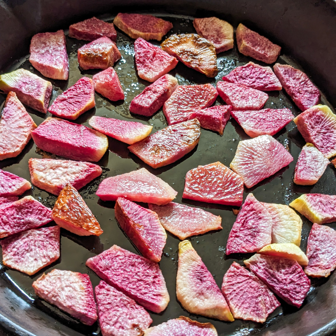 Roasted Watermelon Radish | Confluence Farms