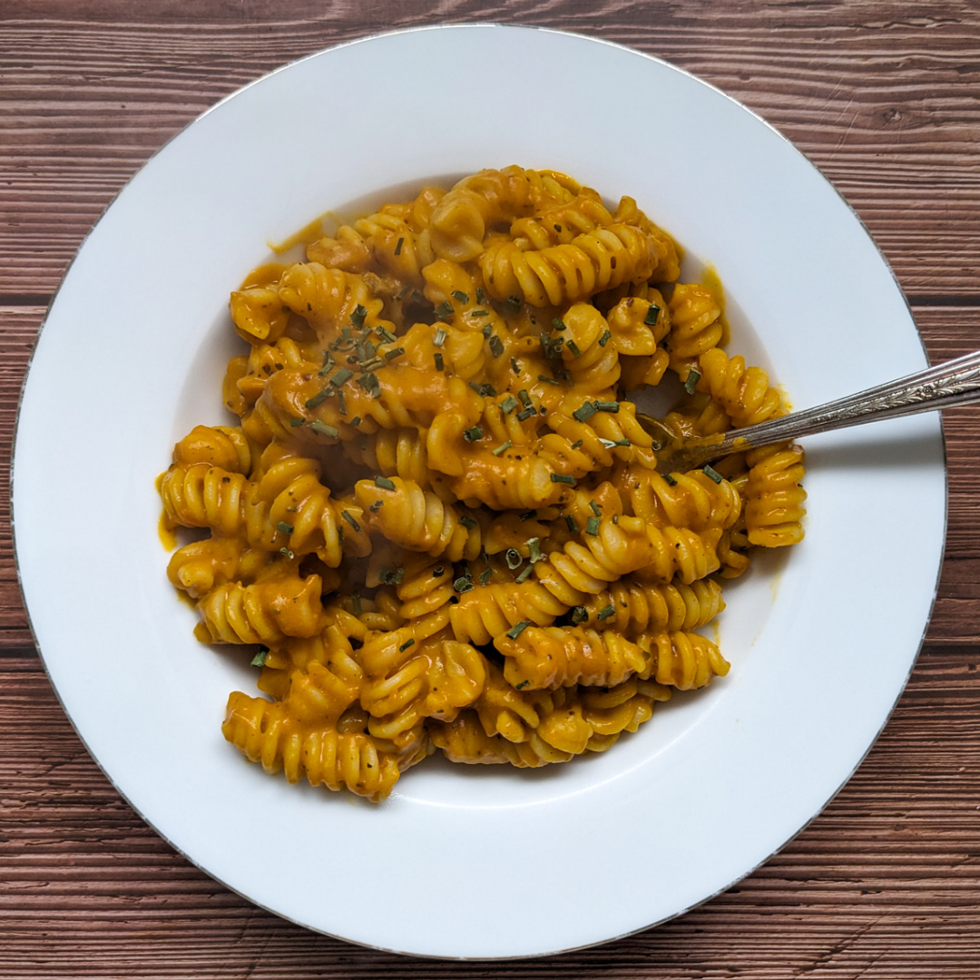 Cheezy Winter Squash Pasta