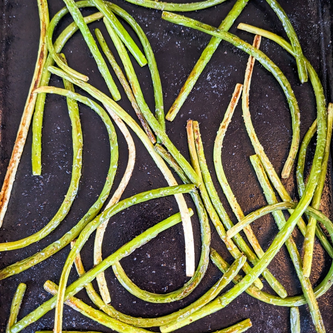 Blistered Garlic Scapes