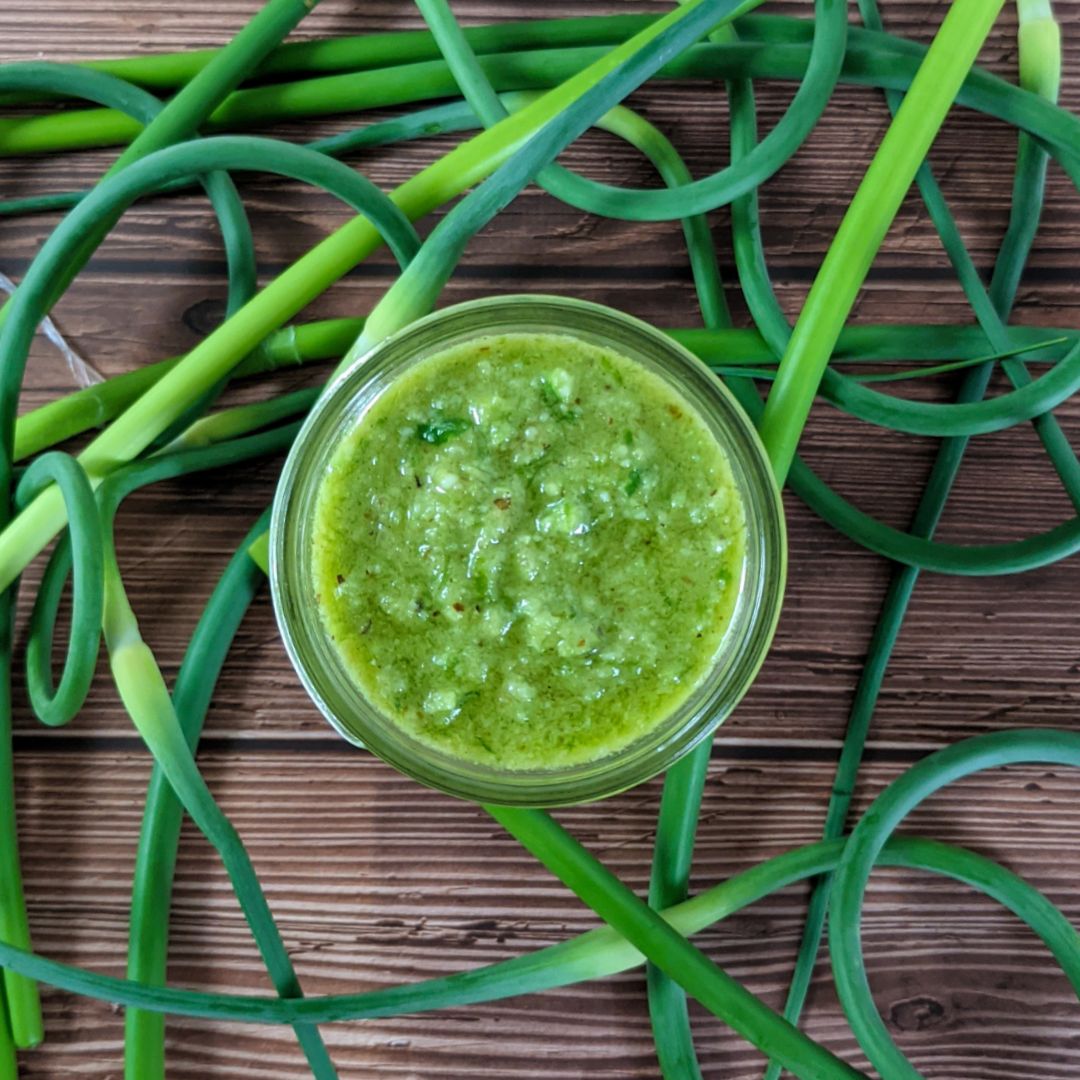 Garlic Scape Pesto