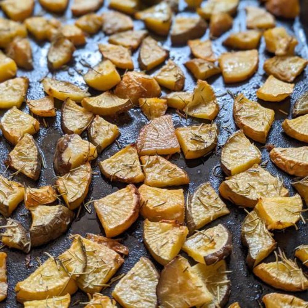 Roasted Rutabaga with Rosemary