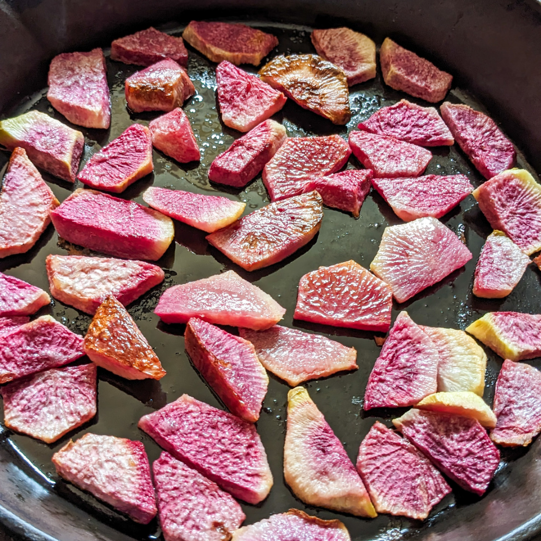 Roasted Watermelon Radish