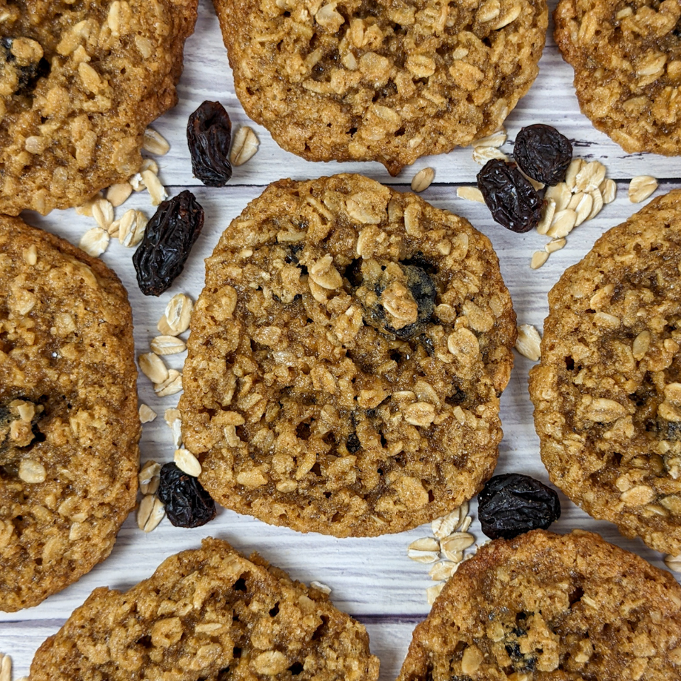 Bake-At-Home Chewy Oatmeal Raisin Cookie Instructions