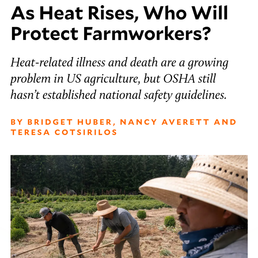 As heat rises, who will protect farm workers?
