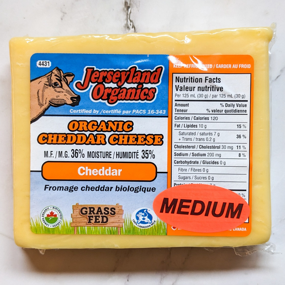 Grass-Fed Medium Cheddar