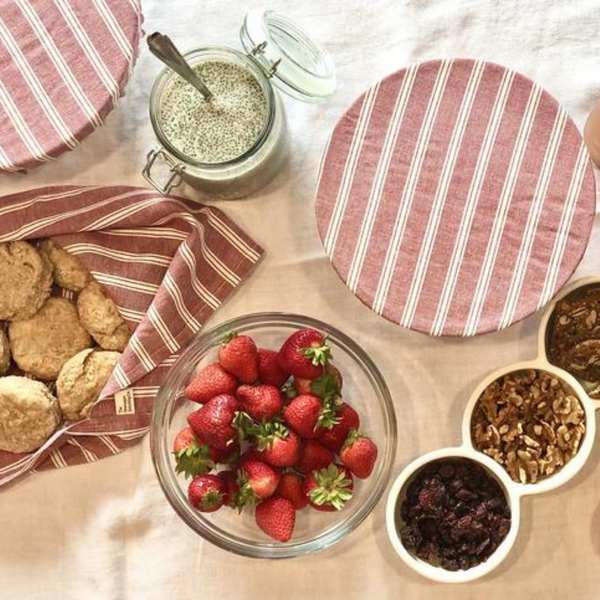 Reusable Linen Bowl Cover - 2