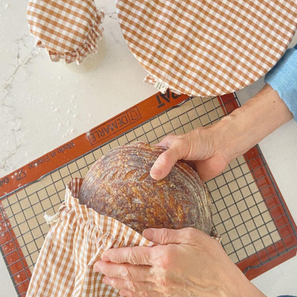 Sourdough BeeswaxLined Bread Bags Confluence Farms