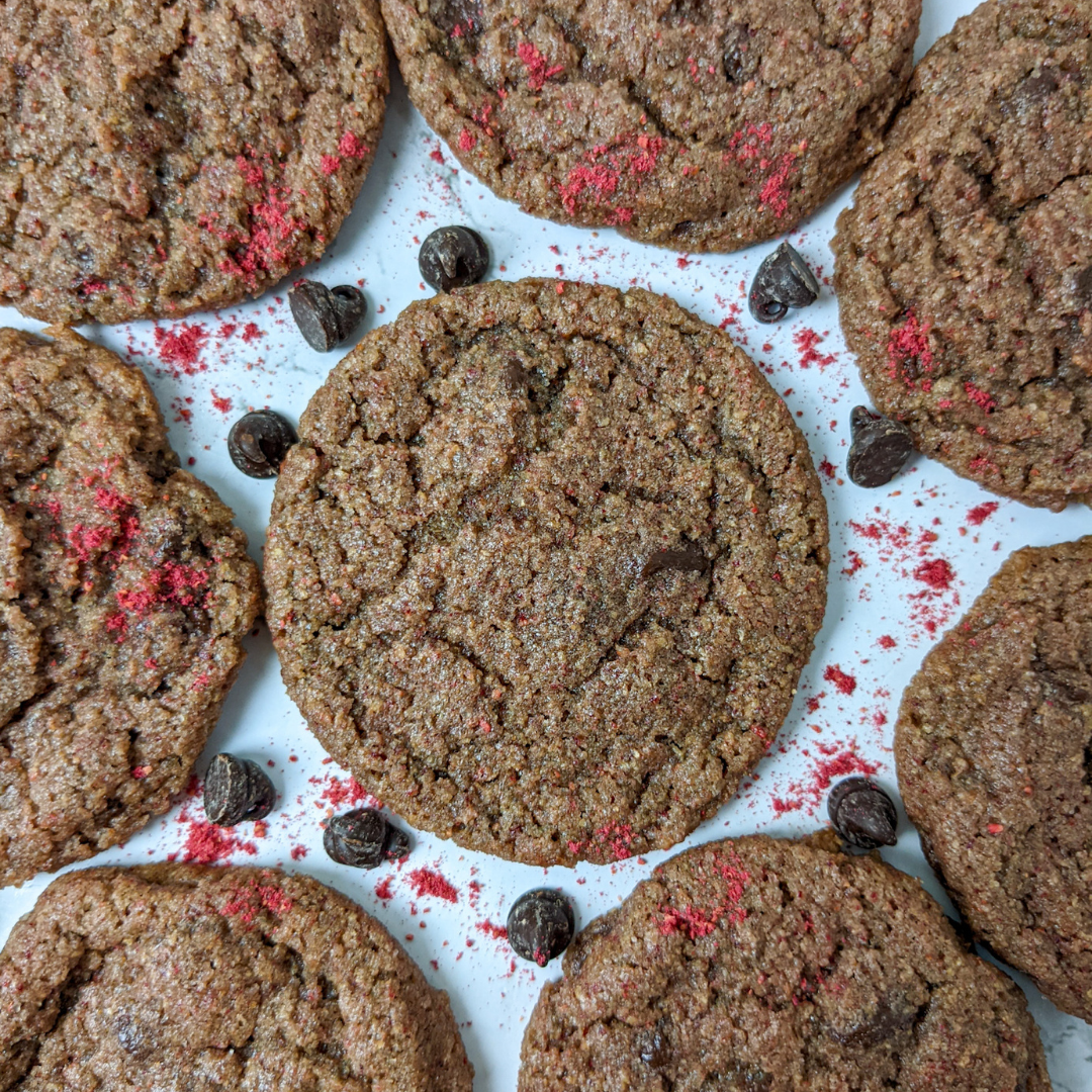 Bake-At-Home Raspberry Chocolate Chip Cookies